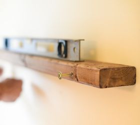 diy deep picture ledge inspired by west elm, shelving ideas, wall decor, woodworking projects