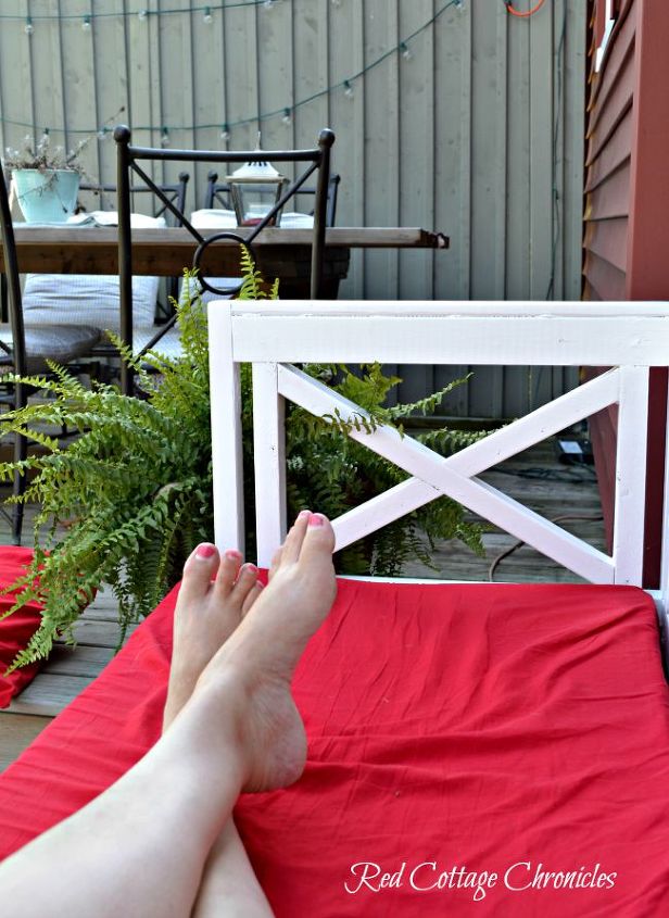 diy outdoor sofa, outdoor furniture, outdoor living, painted furniture, repurposing upcycling