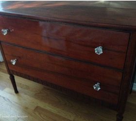 furniture makeover with stain and finish in one, painted furniture, repurposing upcycling