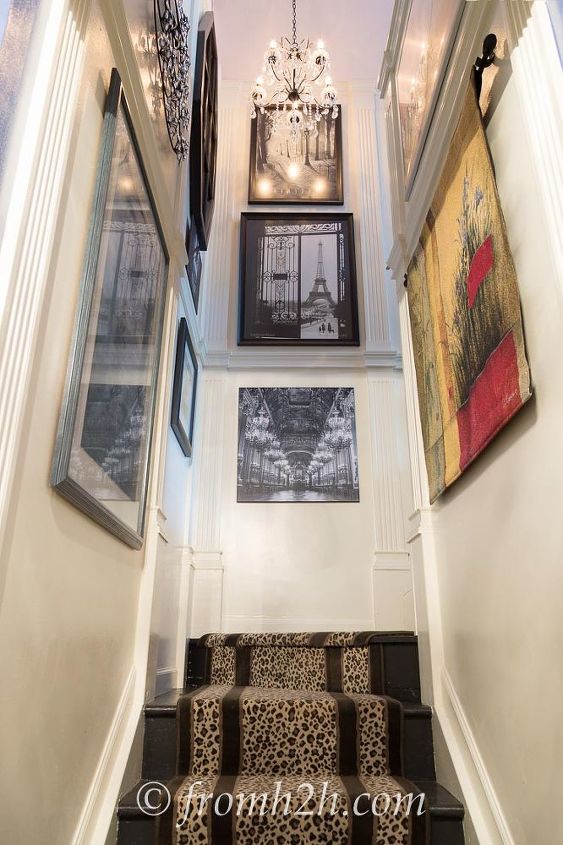 How To Add Interest A Tall Narrow Stairway Hometalk How To Add Interest A Tall Narrow Stairway Home Decor