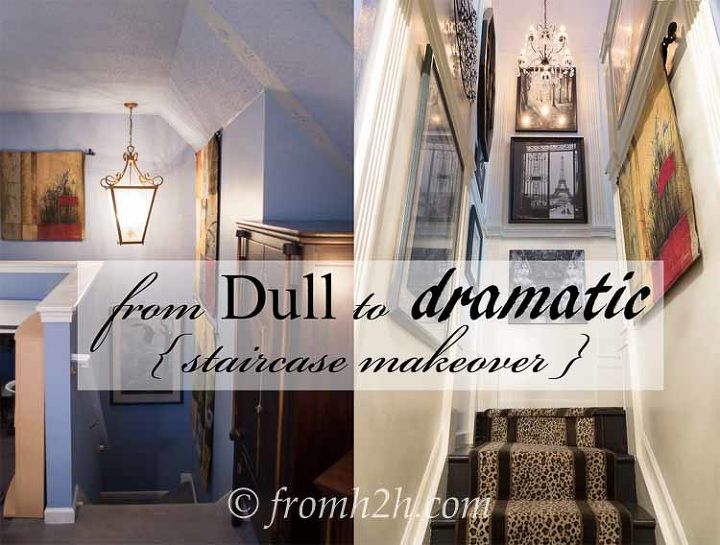 how to add interest to a tall narrow stairway, home decor, how to, stairs, wall decor