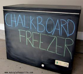 diy chalkboard freezer, appliances, chalkboard paint, repurposing upcycling