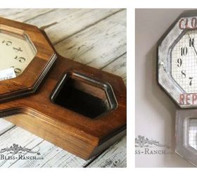time to update a thrifted clock, repurposing upcycling, wall decor
