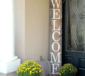 welcome sign using the silhouette machine, crafts, how to, woodworking projects