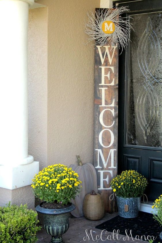 welcome sign using the silhouette machine, crafts, how to, woodworking projects