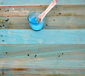 how to paint a wood photo backdrop with food coloring, crafts, how to, pallet