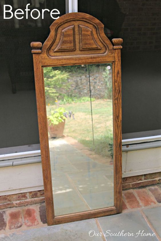thrift store mirror makeover, home decor, repurposing upcycling, wall decor