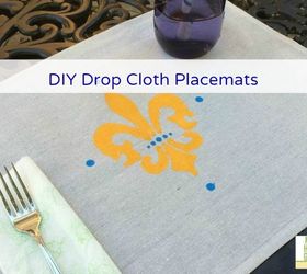 diy drop cloth placemats, crafts, how to, repurposing upcycling