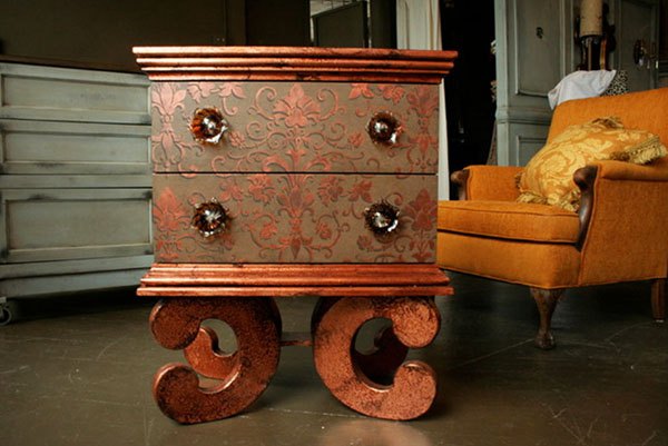 Sweet And Charming Metallic Paint Furniture Projects Hometalk