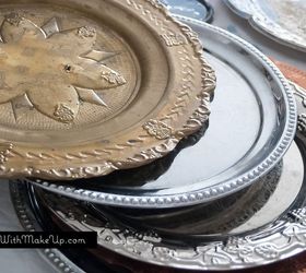 diy plate chargers, home decor, repurposing upcycling