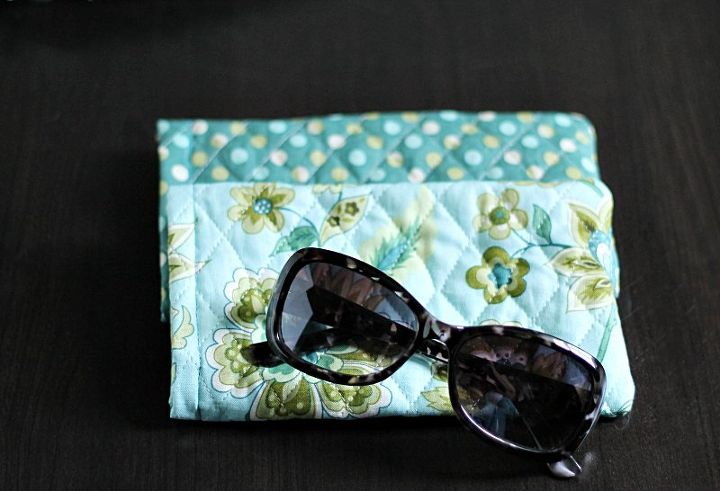 easy diy quilted sunglass case, crafts, how to
