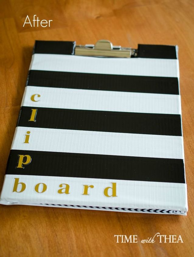 how to turn a basic clipboard into a stylish kate spade inspired portfolio, crafts, how to, repurposing upcycling