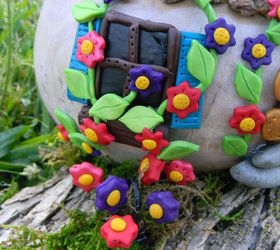 repurposed gourd to fairy cottage, crafts, gardening, how to, repurposing upcycling
