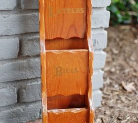mailbox with recycled hardware, chalk paint, how to, repurposing upcycling, shabby chic