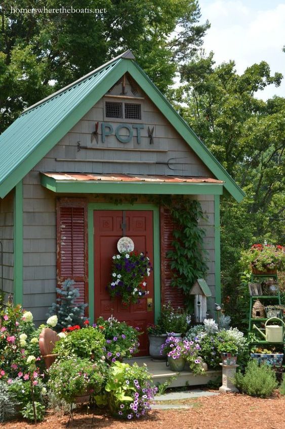 planting vintage charm with old garden tools pottingshed, gardening, outdoor living, repurposing upcycling, tools