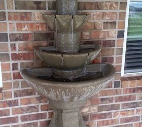question about outdoor fountain causing a lot of overspray, pic of fountain