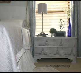 Decoupaged Side Dresser With Fabric Hometalk