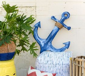 diy anchor sign using foam, crafts, how to