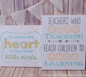 homemade teacher gifts easy diy wood sign, crafts, how to