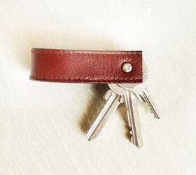 repurposed belt to key chain, crafts, how to, repurposing upcycling