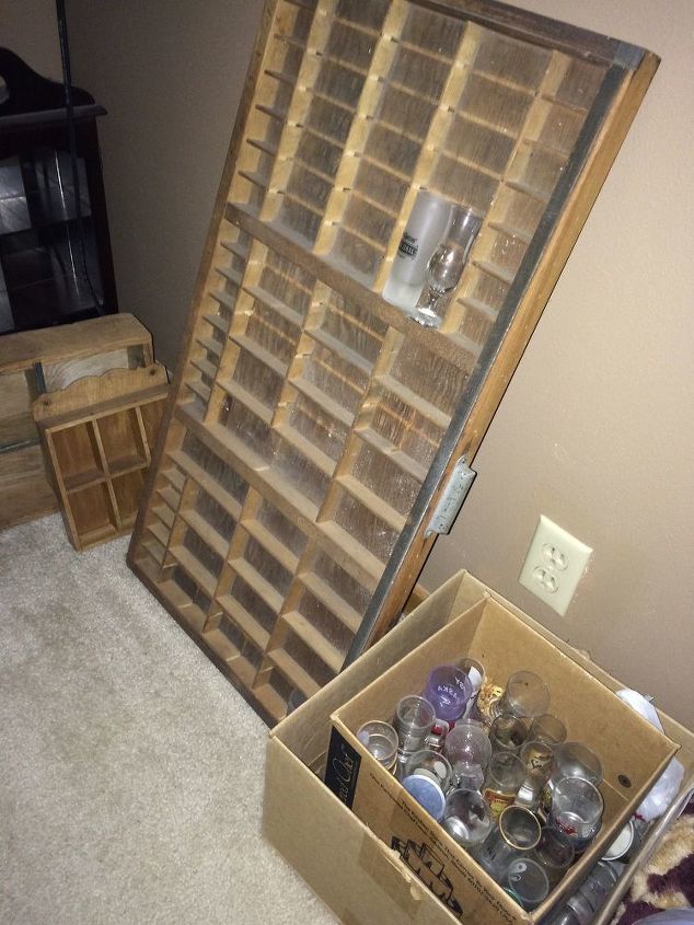 q display ideas for a shot glass collection, how to, wall decor, The before project Looking for alternative ideas