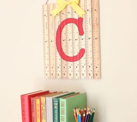 repurposed ruler art teacher gift idea, crafts, how to, repurposing upcycling, wall decor