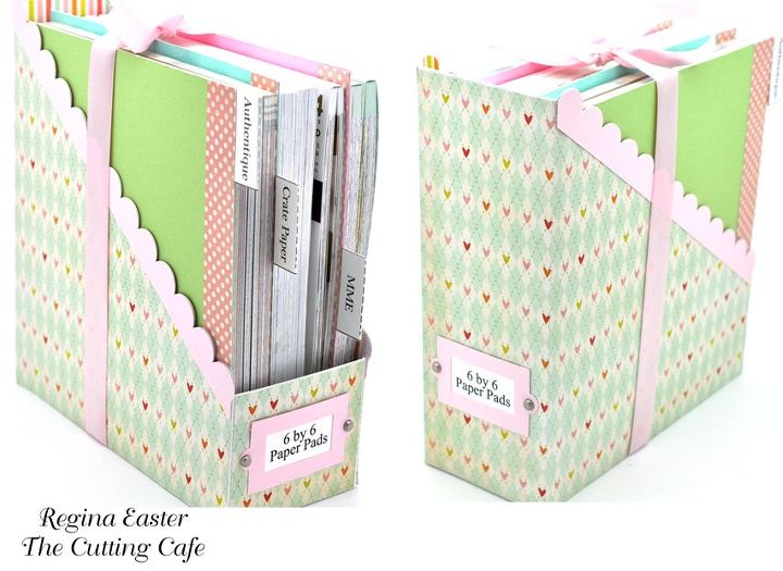 handmade file folder box, craft rooms, crafts, organizing