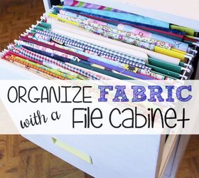 how to organize fabric in a file cabinet, how to, organizing, repurposing upcycling, storage ideas, reupholster