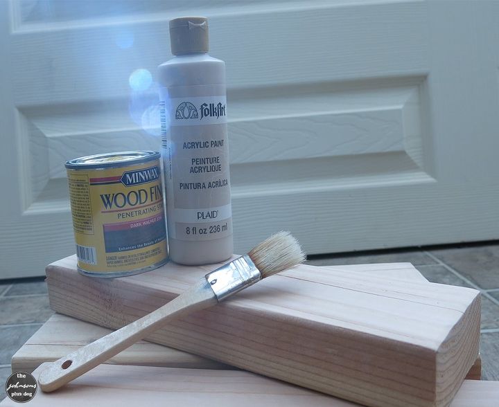 tutorial de cartel rstico de madera pintada