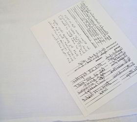 diy handwritten recipe towels, crafts, how to
