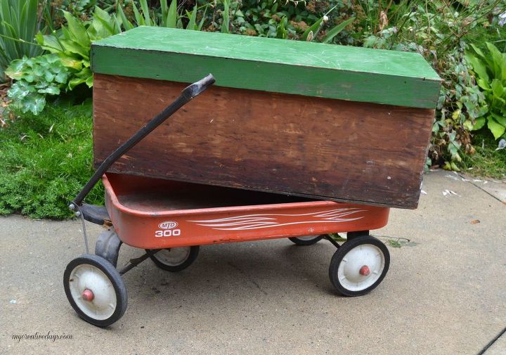 diy boxed wagon, diy, gardening, repurposing upcycling