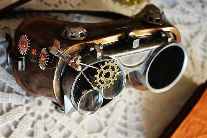 diy steampunk goggles, crafts, halloween decorations, how to, seasonal holiday decor