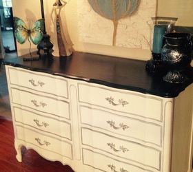 dixie vintage french provincial 8 drawer dresser makeover, painted furniture