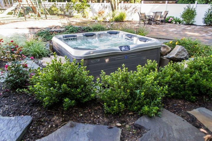 in ground spa making a portable bullfrog spa appear custom, Hot Tub Installations