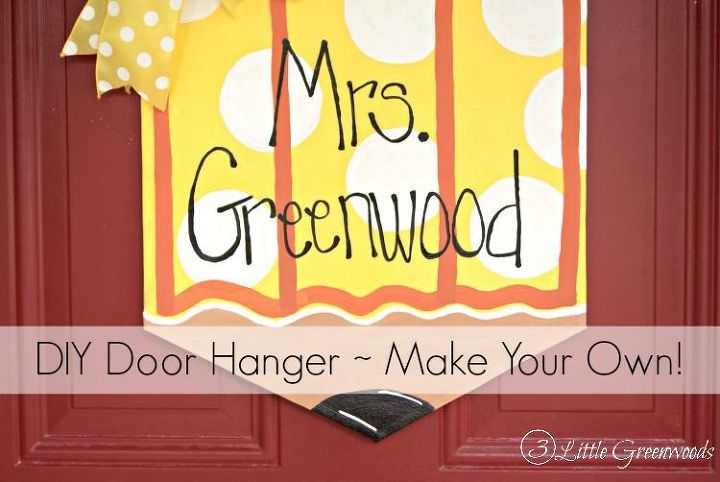 diy door hanger personalized teacher pencil, crafts, doors, how to, wreaths