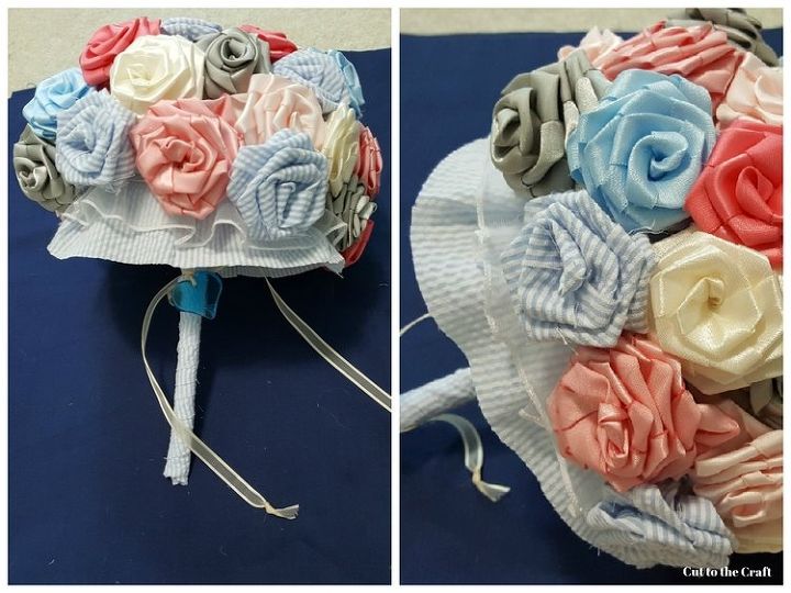diy fabric flower bouquet, crafts, flowers, how to