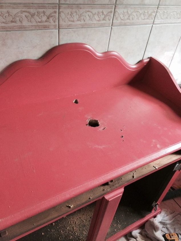 Repurposed Old Dry Sink Turned Bathroom Vanity, Bathroom Ideas, How To, Repurposing Upcycling Repurposed Old Dry Sink Turned Bathroom Vanity, Bathroom Ideas, How To, Repurposing Upcycling
