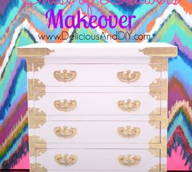 mini chest of drawers makeover, chalk paint, decoupage, diy, painted furniture