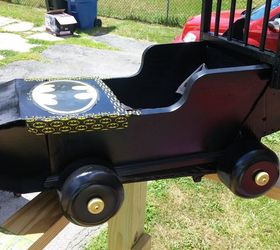 Just Because...A Baby-Sized Batmobile Made From Repurposed Cradle