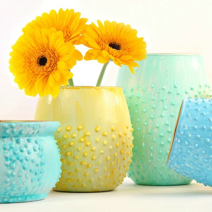 vasos de flores diy