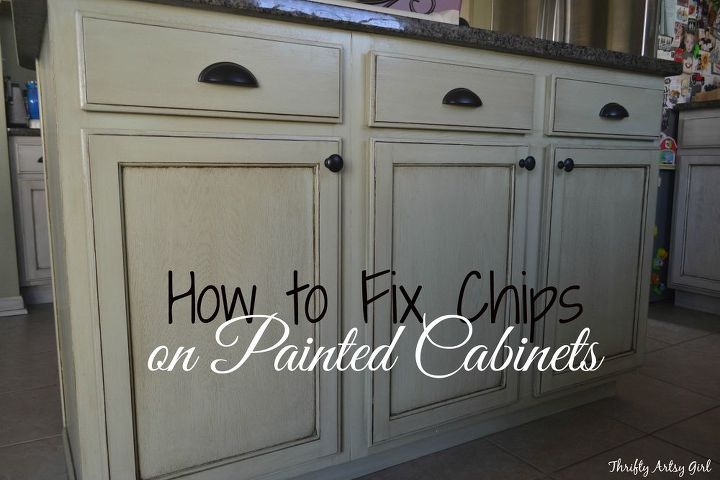 How To Touch Up Chipped Paint And Maintain Painted Cabinets Hometalk - How To Touch Up Paint Kitchen Cabinets