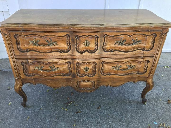 french provincial buffet makeover, painted furniture