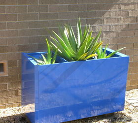 Paint An Old File Cabinet To Make A Large, Colorful Planter