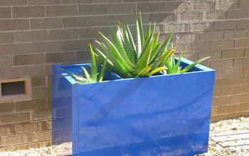 Paint An Old File Cabinet To Make A Large, Colorful Planter