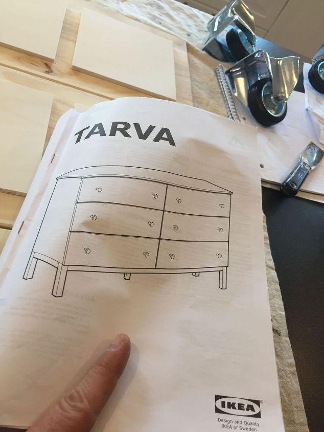 ikea hack turn a tarva dresser into an apothecary style tv cabinet