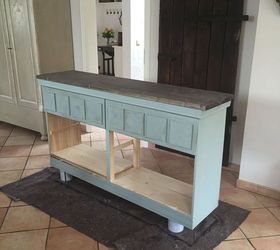 ikea hack turn a tarva dresser into an apothecary style tv cabinet