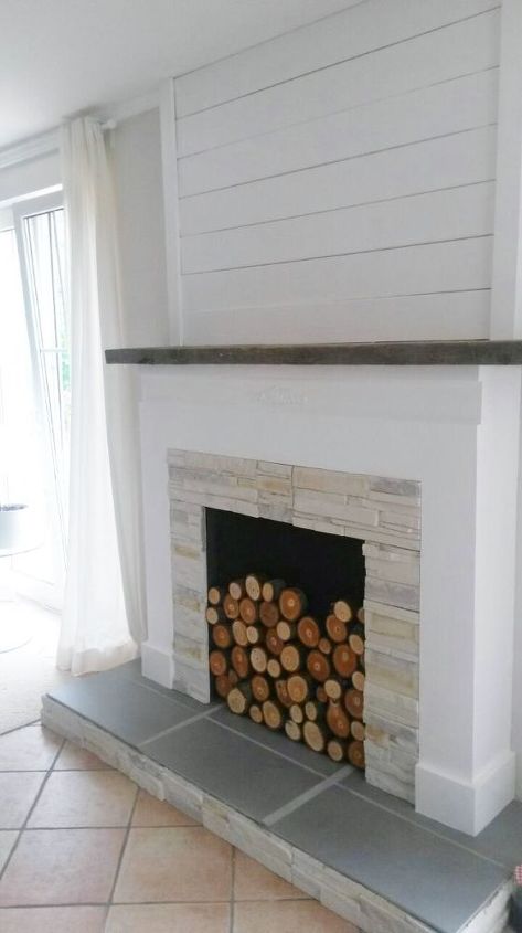 how to make a faux fireplace on the cheap