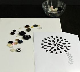 fun craft with button art, crafts, how to, repurposing upcycling, wall decor