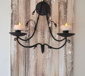 how to upgrade a candle sconce with a plaque, bathroom ideas, lighting, wall decor