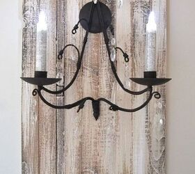 how to upgrade a candle sconce with a plaque, bathroom ideas, lighting, wall decor